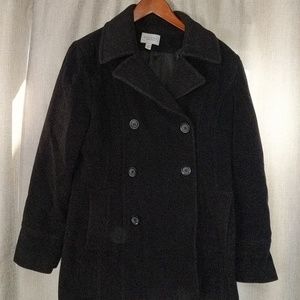 Black peacoat
